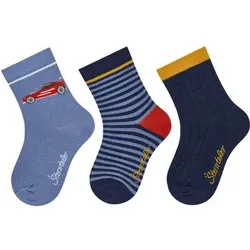 STERNTALER Socken 3er-Pack Auto, Größe 30 in Blau Blau