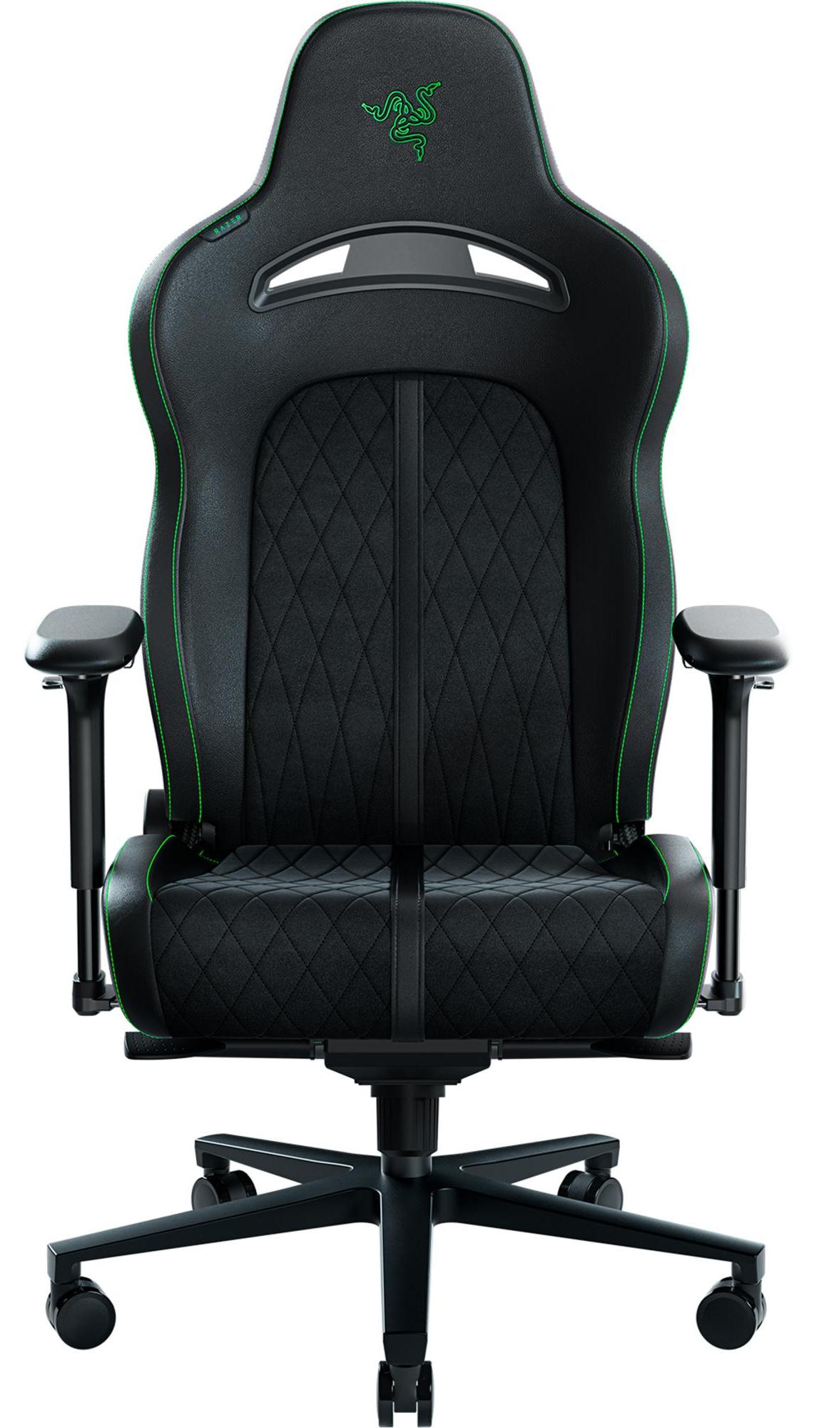 Razer RZ38-03710100-R3G1, Universal-Gamingstuhl, 136 kg, Gepolsterter Sitz, Gepolsterte Rückenlehne, Schwarz, Harte Armlehne
