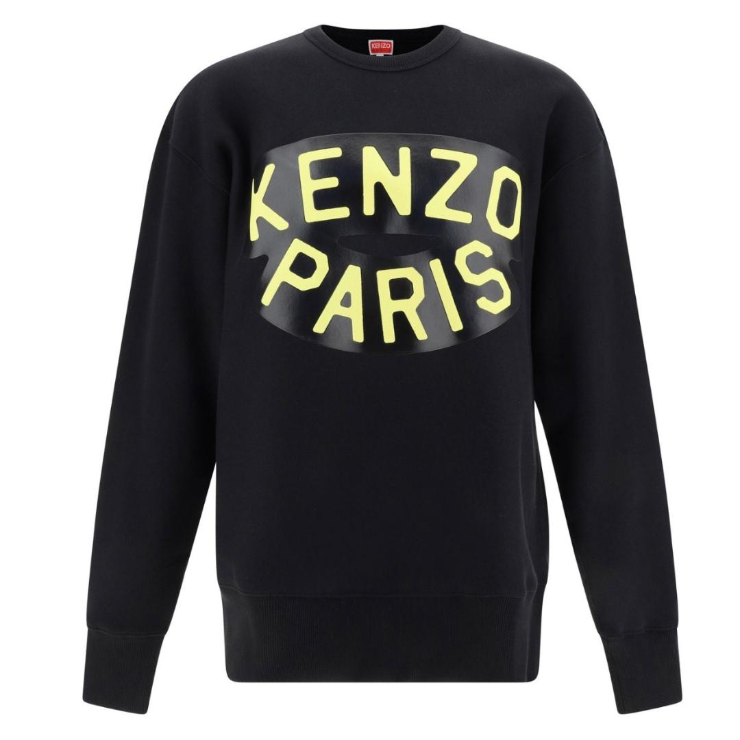 Kenzo Paris groot logo zwart sweatshirt