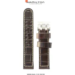 Hamilton - Khaki Aviation Band-set Leder-braun-20/20 H690.645.110 - braun