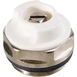 Entlüftungsventil 3/8'' - drehbar - Messing vernickelt - mit O-Ring selbstdichtend