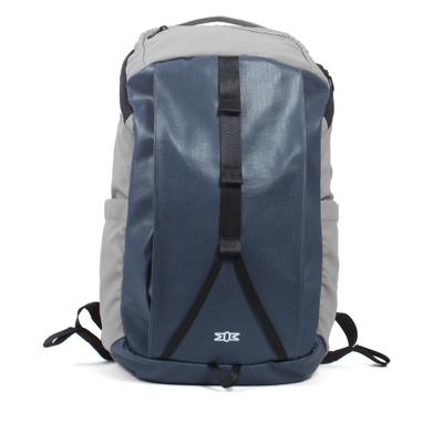 Laptoprucksack MARGELISCH "LIRN 1", Damen, Gr. B/H/T: 26cm x 45cm x 16cm, onesize, petrol, fog grau, Polyethylen, Rucksäcke Laptoprucksack, mit recyceltem PET