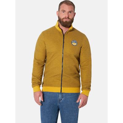 Sweatjacke JAN VANDERSTORM "Sweatjacke BIARTE", Herren, Gr. XL, gelb, Sweatjacken Sweatjacke