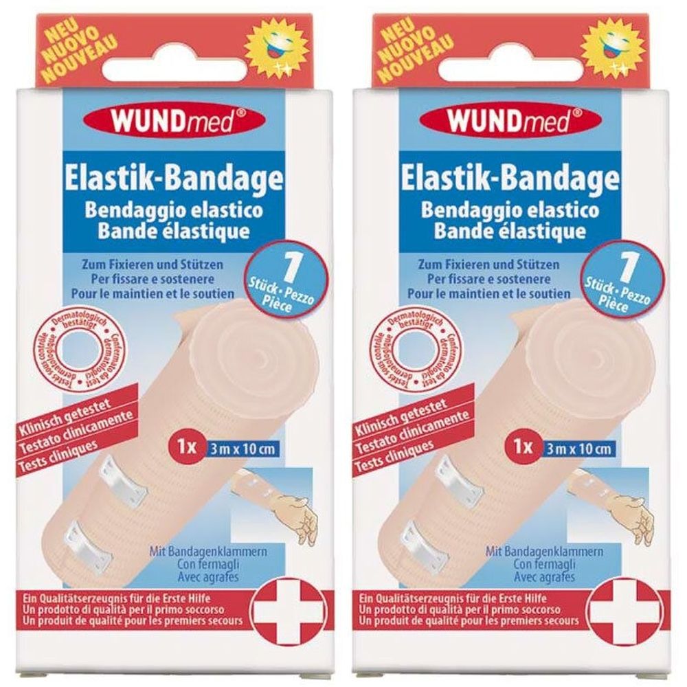 Elastik Bandage 3Mx10CM x2 2x1 St Bandage(s)