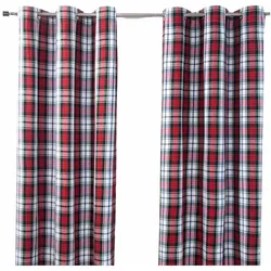 ÖSENVORHANG Schottenkaro Macduff blickdicht 2er-Set, 117/137 cm