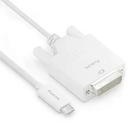 PureLink USB-C auf DVI Kabel - 1920x1200 - WUXGA - iSerie - weiß - 1,50m