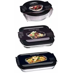 Ritzenhoff & Breker Cucina Auflaufform mit Frischhaltedeckel 3er Set groß