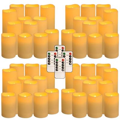 Uplifted Finds 24 To 144 Units Bulk Set Waterproof Indoor Flameless LED Candle Lights For Festivals Gatherings And Party Decor 48 Pcs