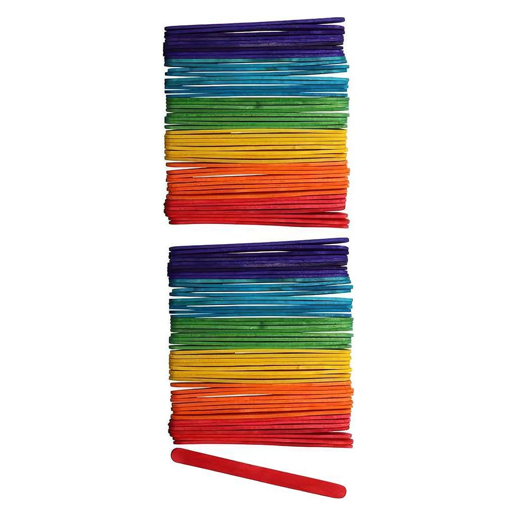 Glorex Bastelhölzer 10x114mm 62200911 assortiert 100 Stück (62200911)
