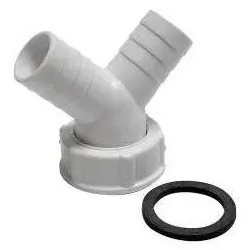 Magni, Zubehör Sanitärinstallation, Sanitop-Wingenroth 22405 5, 45 Grad Y-Schlauchverschraubung Zum Anschluss der Ablaufschläuche zweier