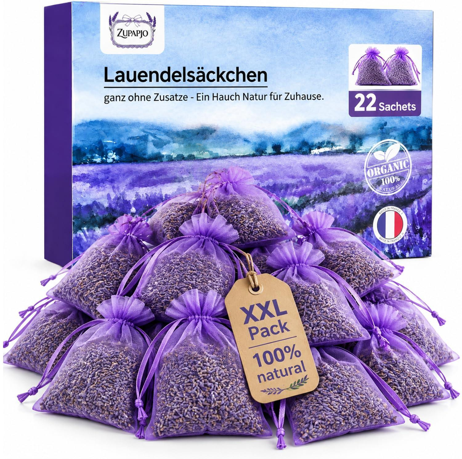 Dripio 22 natuurlijke lavendelzakjes ter bescherming tegen motten