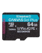 Kingston Card Canvas Go Plus MicroSD 64 GB Micro SD Secure Digital (SDCG4/64GBSP)