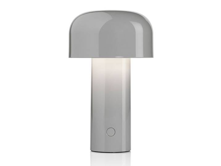 Bellhop Portable Tischleuchte Grey - Flos - Wohnzimmer - Design - Kunststoff - Mit Schirm