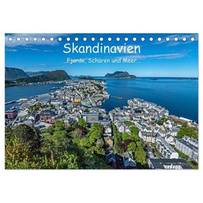 Skandinavien - Fjorde, Schären und Meer... (Tischkalender 2027 DIN A5 quer), CALVENDO Monatskalender