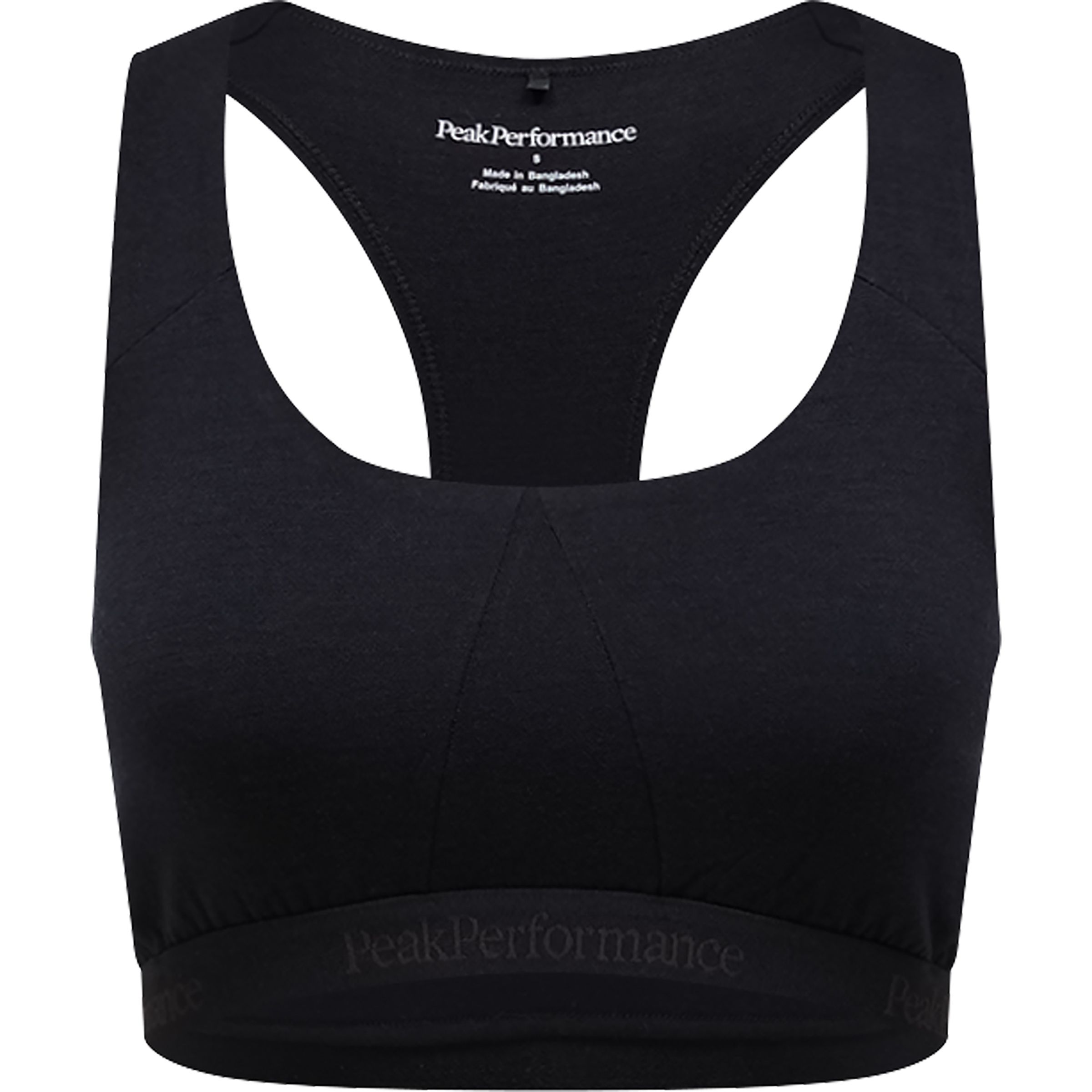 Peak Performance Magic Sport BH Damen Sport-BHs schwarz Größe S Schnell trocknend Merinowolle
