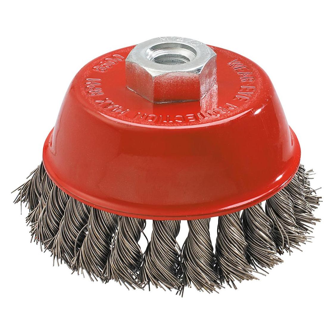 Graphite wire brush, 65 mm x M14 INOX (57H581) (57H581)
