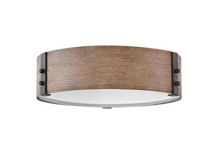 Elstead Lighting Aussendeckenleuchte, Dunkelbraun, Wildeiche, Metall, 38 cm, Europäischer Sicherheitsstandard, Schutzklasse I (Erdungsanschluss), CE, Lampen & Leuchten, Aussenbeleuchtung, Aussenleuchten