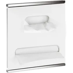 KEUCO Plan Integral Modul Waschtisch 3 Anschlag links 326x325x143mm verchromt/weiß