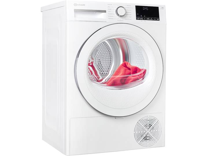 BAUKNECHT Wärmepumpentrockner BT 84D WWS , Energieeffizienz: D, weiß, B:59,7cm H:84,6cm T:54,5cm, Trockner, Kompaktes Design bei gleicher Kapazität, Wärmepumpentrockner