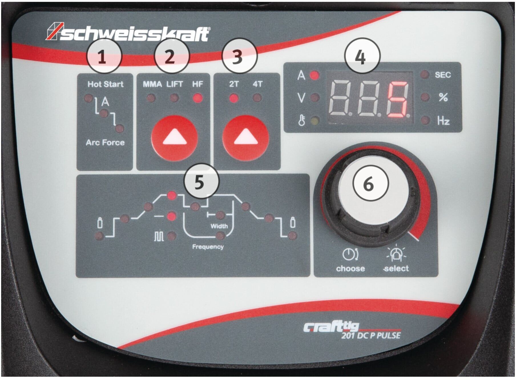 schweisskraft Tragbarer WIG DC Inverter CRAFT-TIG 201 DC P PULSE (1074201)