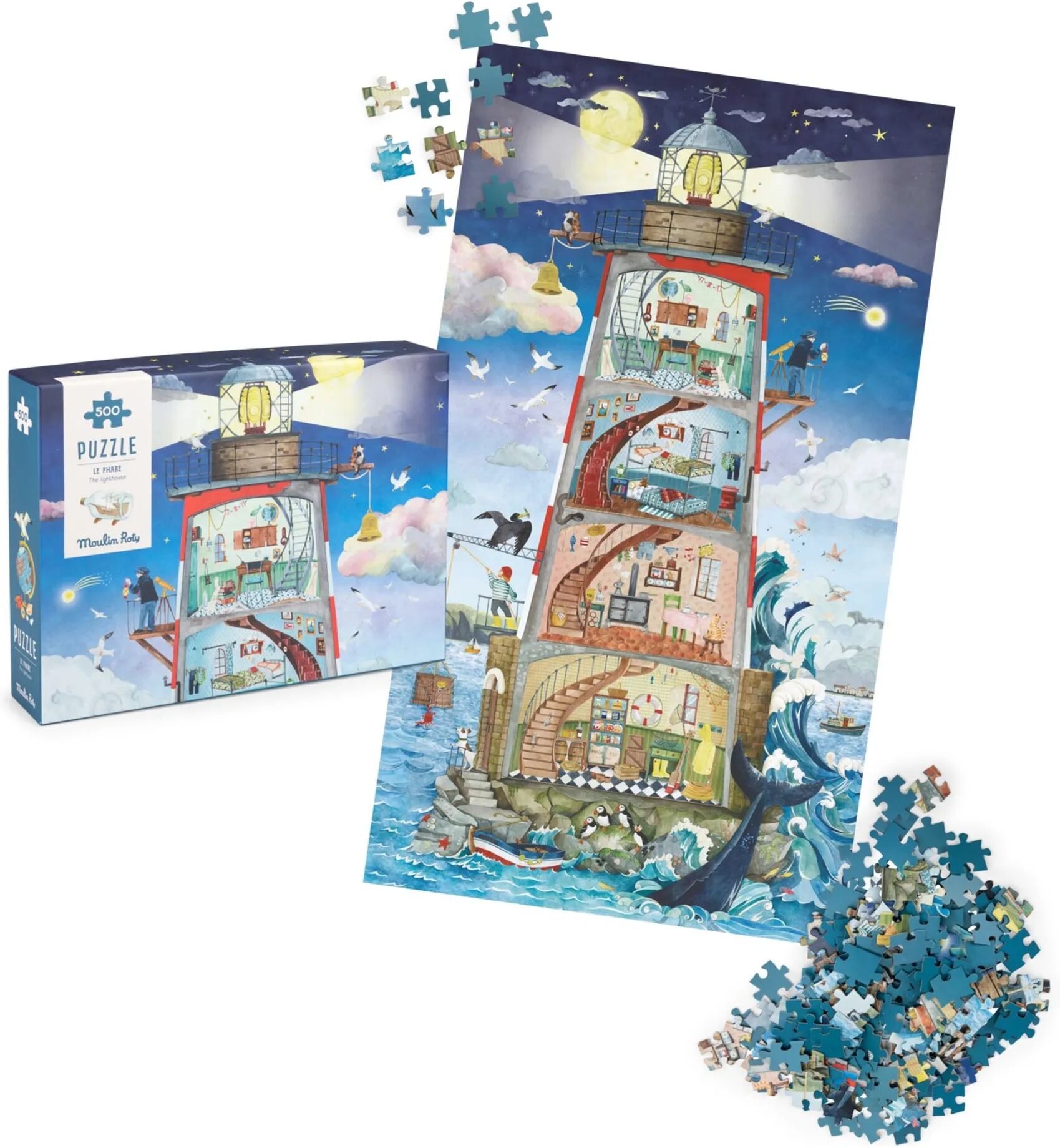 Moulin Roty Puzzle le Phare - 500 pièces Multicolore taille unique