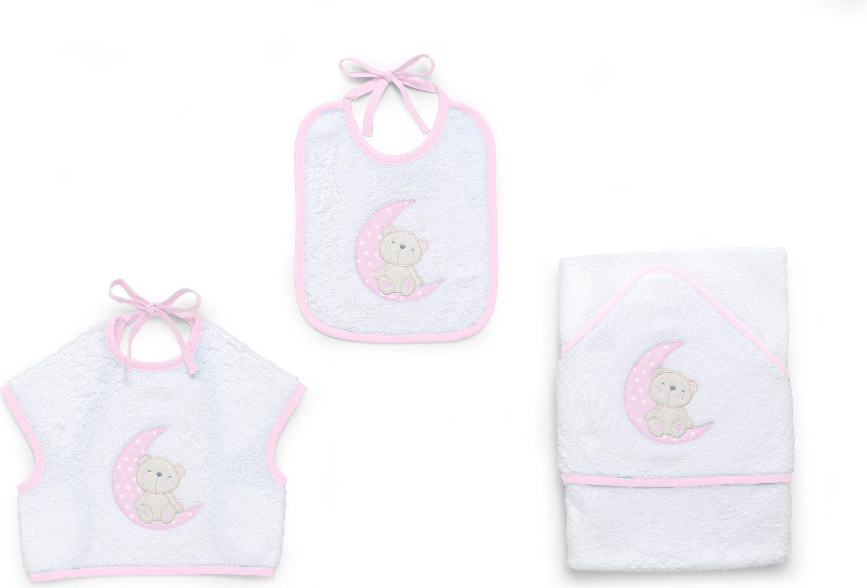 Set bavaglini Italbaby 15 5020 401 MOON Rosa