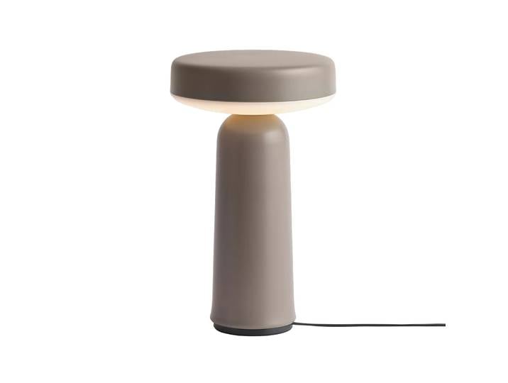 Muuto Lampe de table portable Ease 21,5 cm Taupe