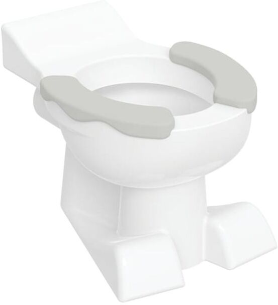 Geberit Bambini Stand-Tiefspül-WC 212015000 weiß, 6 l, Sitzfläche achatgrau
