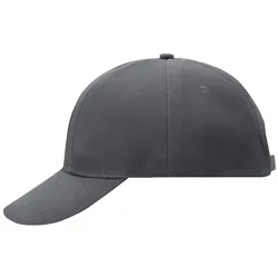 Basecap Turned "MB609" 6-Panel-Laminated - dark grey