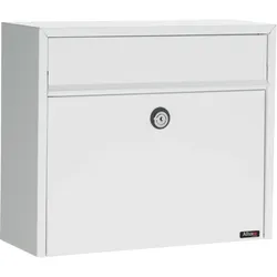 ALLUX LT150 Briefkasten - Weiss mit Euro Schloss