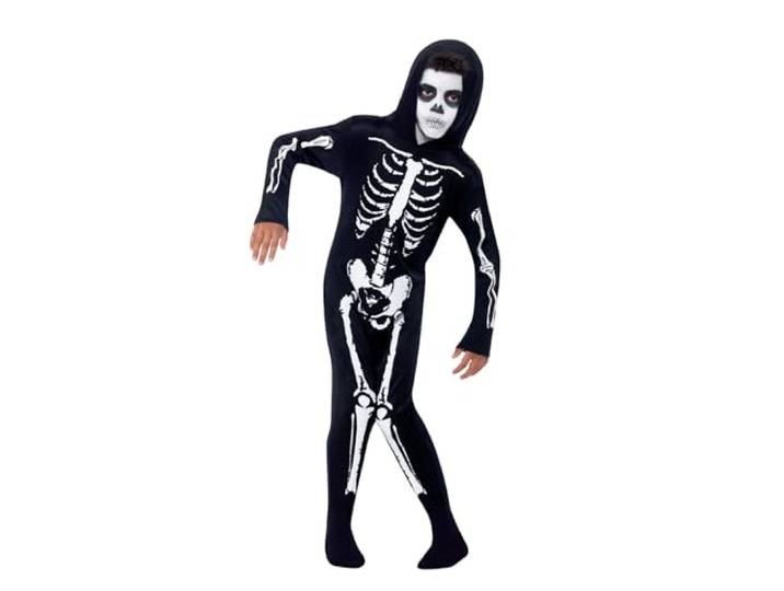 Smiffys Skeleton Costume, Black