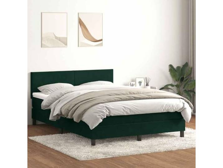 RJPLMFV Lattenrost und Matratze, Velours, 160 x 220 cm Taschenfedern, verstellbarer Kopf, abnehmbarer Matratzenauflage, optimale Unterstützung