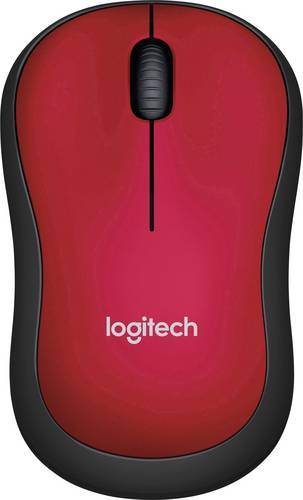 Logitech M185 Maus Funk Optisch Rot 3 Tasten 1000 dpi