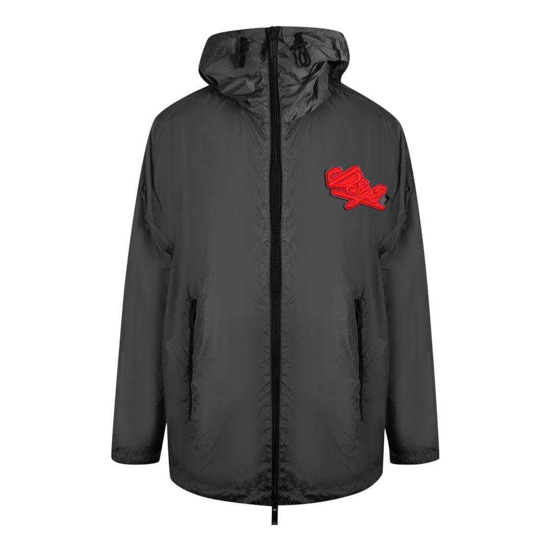 Dsquared2 Grote Dsq2 Logo Zwarte Jas