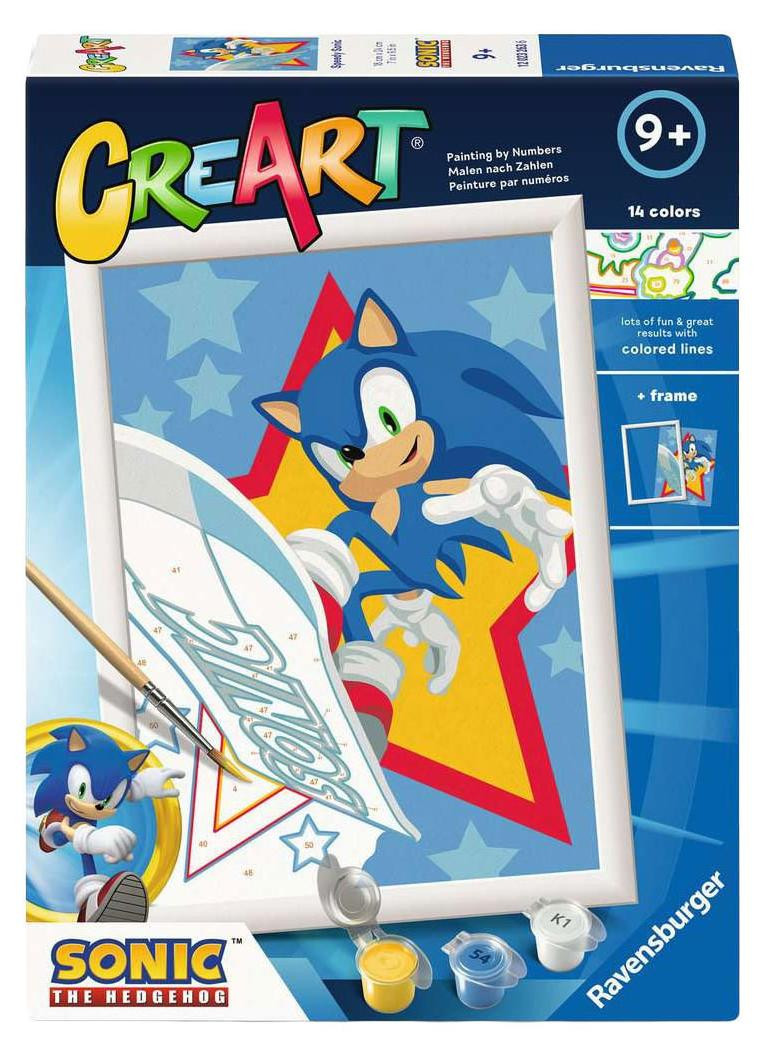Ravensburger Schilderen op Nummer Set - Sonic Verfset voor Kinderen