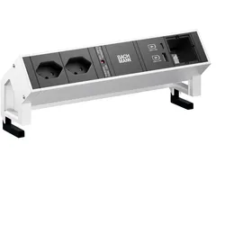 Bachmann, Steckdosenleiste, Tischsteckdosenleiste DESK 2, 2x T13, 1x USB A/C (2x, Typ 13)