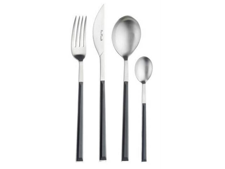 Pintinox Besteckset Sushi Pro, Schwarz, Edelstahl, Metall, Kunststoff, 24-teilig, ISO 9001, rostfrei, lebensmittelecht, Essen & Trinken, Besteck, Besteck-Sets