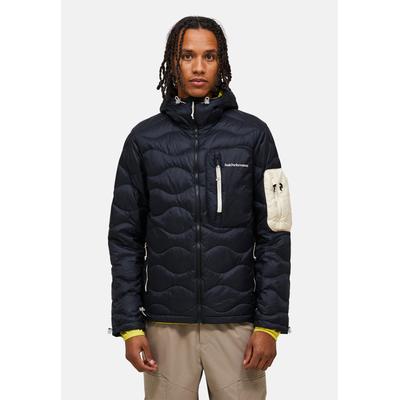 Daunenjacke PEAK PERFORMANCE "M Helium Utility Down Hood Jacket", Herren, Gr. L, schwarz, Material Füllung: 90% Daunen / 10% Federn. Material Innen: 100% Polyamid. Material Oberstoff: 100% Polyamid. Material Verzierung: 100% nicht anwendbar.,...