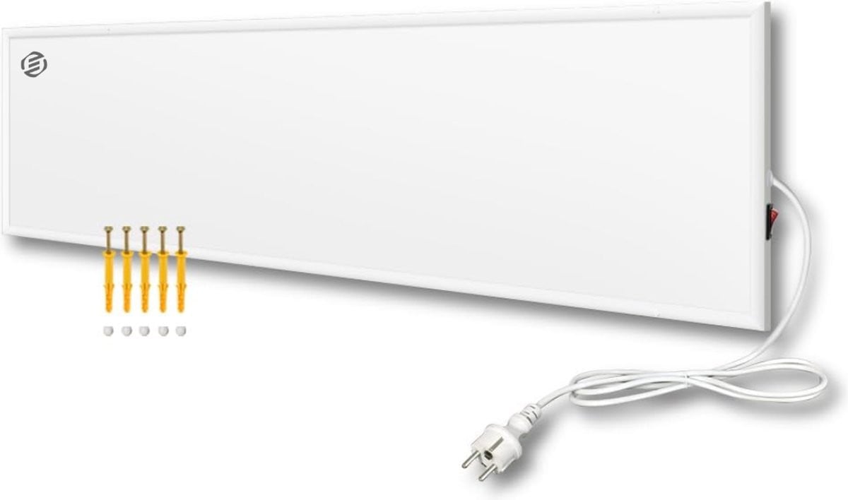 Equivera Wandkachel - Elektrische Keramische Wandverwarming - Wit - Modern Design