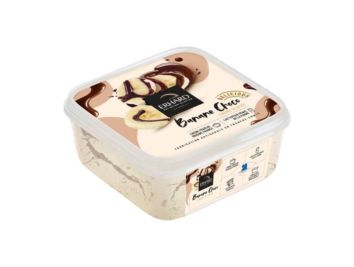 Erhard Crème glacée banane chocolat - 450 g