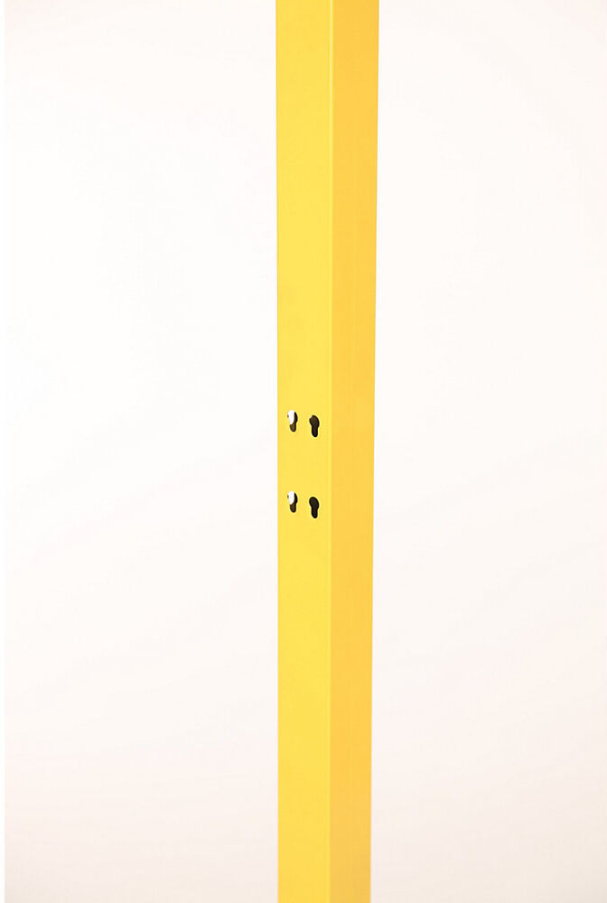 Bodenstütze X-GUARD CLASSIC, zinkgelb, Bodenfreiheit 100 mm, Höhe 2300 mm Axelent