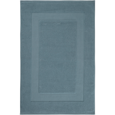 Badematte EGERIA "Pure", blau, H:7mm, Obermaterial: 100% Baumwolle, Badematten, Badematte, 60x95 cm