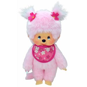 Monchhichi Kuscheltier 242894, Kirschblüten-Mädchen, ab 2 Jahre, 20 cm