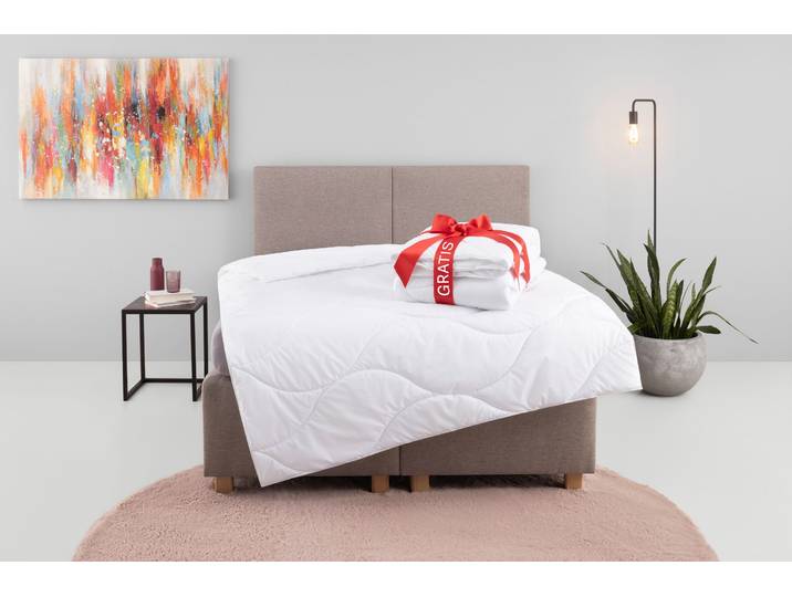 Microfaserbettdecke OTTO HOME Caelan, kaufe eine Decke - erhalte die Leichtbettdecke gratis dazu , weiß, B:155cm L:220cm, Bezug: 100% Polyester. Füllung: 100% Polyester, Bettdecken, Microfaserbettdecke, Bettdecke 135x200 cm und 155x220 cm, Sommer, Winter