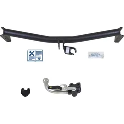 GDW Anhängerkupplung abnehmbar inkl. TowTec E-Satz 13polig universal - VW GOLF IV Cabriolet
