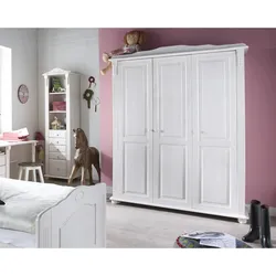 INFANSKIDS »Romantik« Babyzimmer Kleiderschrank 2-türig / weiss gewachst