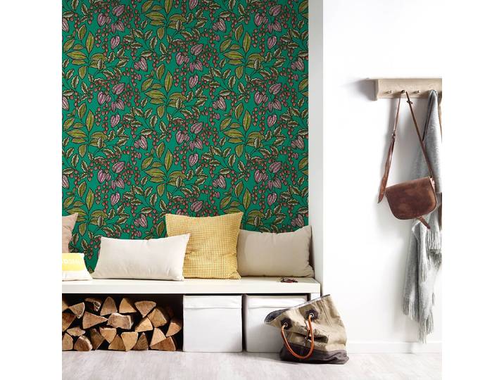 Papier peint I 53 x 1005cm Vert