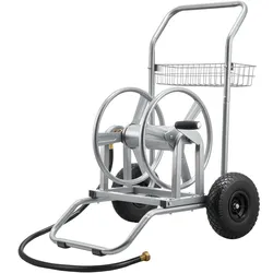 VEVOR Schlauchwagen, 6096/9144cm Gartenschlauchwagen, Schlauchtrommel mit zwei Rädern, Griff & Aufbewahrungskorb, Schlauchaufroller mit doppeltem Verwendungszweck für Garten, Auto 675x610x900mm