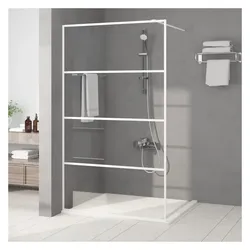 vidaXL, Duschkabine + Duschwand, Winter (Transparent) (115 cm, 115 cm, 195 cm)