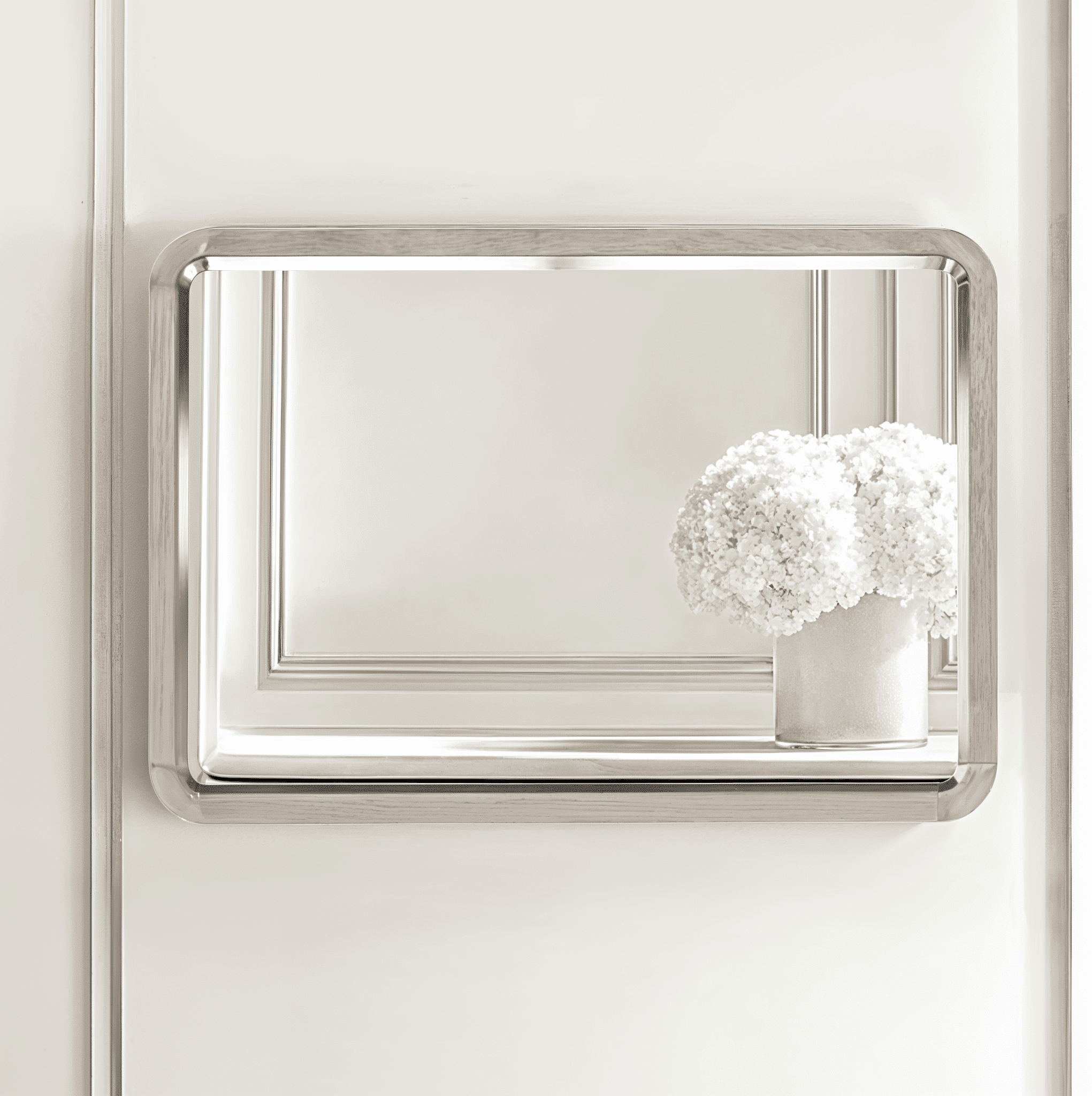 Dahlia Lightwash Wood Wall Mirror